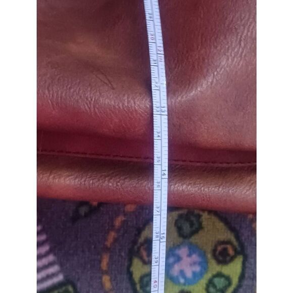 Large leather rucksack backpack Bohemian - Picture 6 of 8